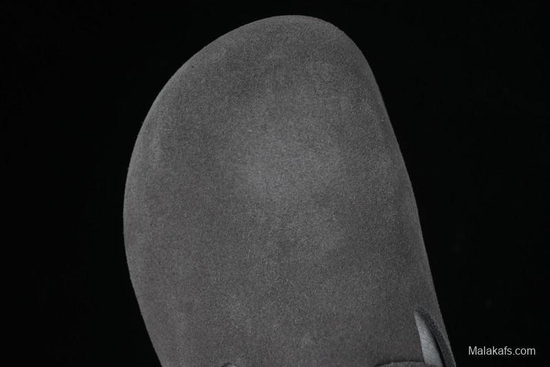 Birkenstock London BS Unisex Slip-On Comfort Shoes with Soft Suede Leather and Lambswool Insole - BS