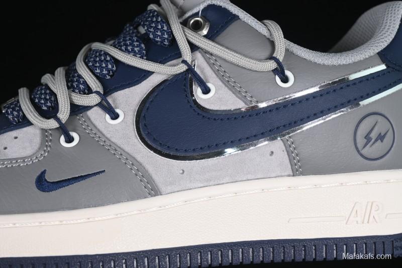 Nike Air Force 1 '07 Low Lightning Collaboration Cement Grey Drawstring Casual Sneakers - SJ1198-111