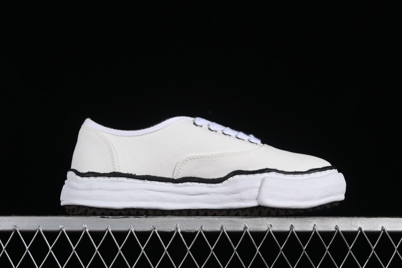 Wayne Original Sole Leather Low Sneaker with Melted Ice Cream Outsole - W.E5