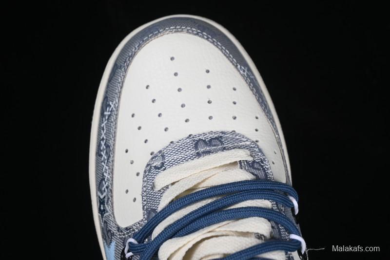 Nike Air Force 1 '07 Low Blue Star Casual Sneakers - BD0077-222