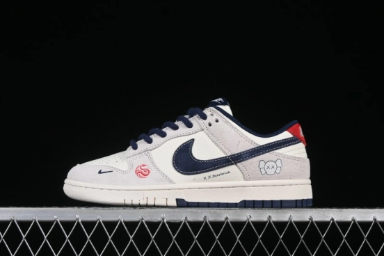 Nike SB Dunk Low Kaws Year of the Snake Collaboration Pig Eight Blue Hook Anniversary High-End Custom Low-Top Casual Sneakers - YX5066-249
