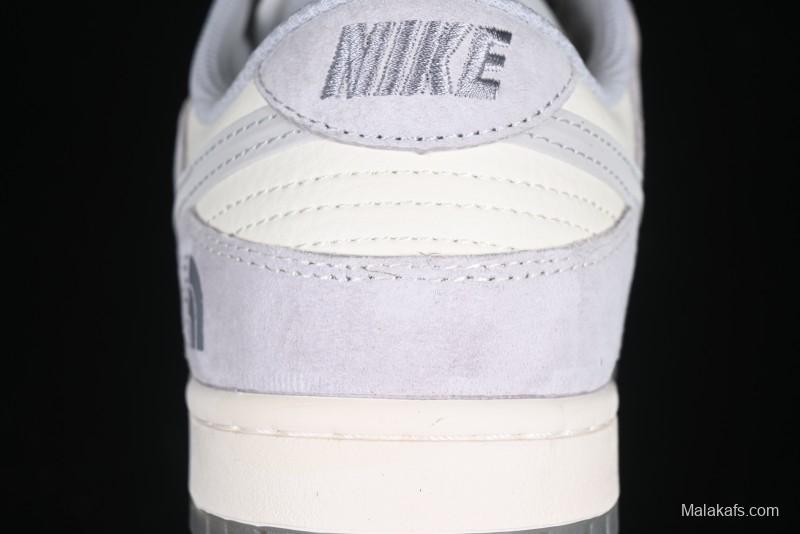Nike SB Dunk Low The North Face Graffiti Grey Check Anniversary Customized Low-Top Casual Skate Shoes - DM6868-017