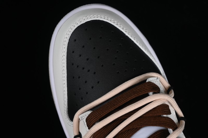 Nike Dunk Low Chestnut Letter High Street Black Brown Deconstructed SB Strap Low Top Casual Skate Shoes - DV0831-003