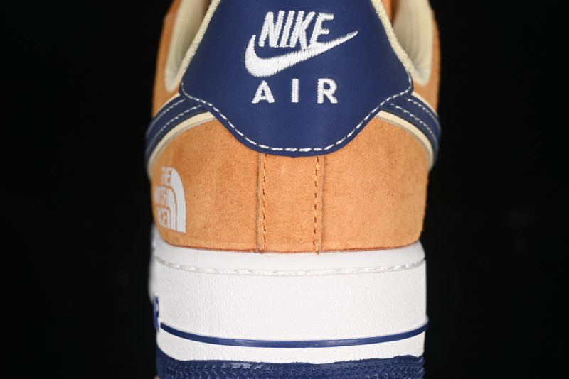 Nike Air Force 1 '07 Low The North Face Collaboration Sport Orange Low-Top Casual Sneakers - DM6688-053