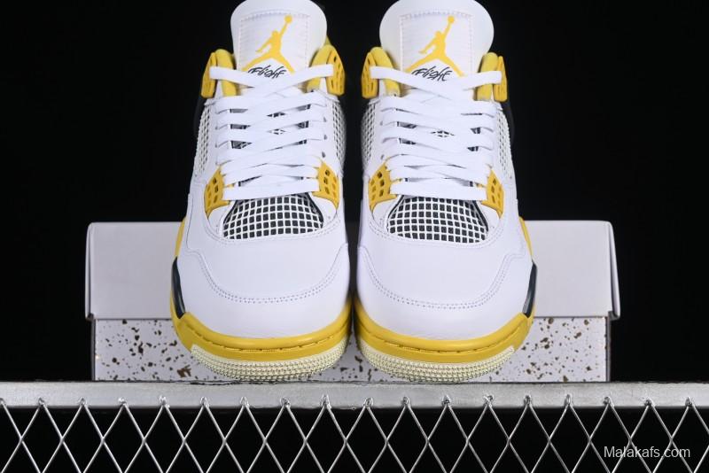 Nike Air Jordan 4 Retro Vivid Sulfur Basketball Shoes - AQ9129-101