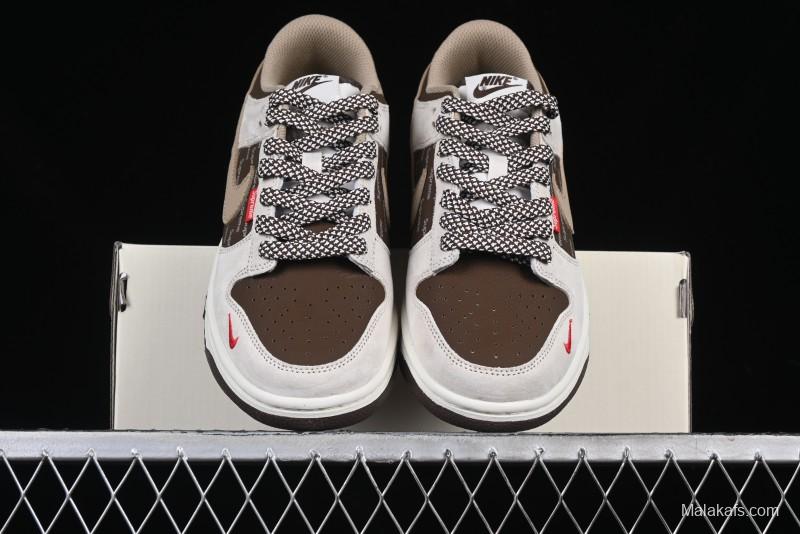 Nike SB Dunk Low The North Face x Supreme Collaboration Anniversary Edition High-End Custom Low-Top Casual Sneakers - DJ2024-056