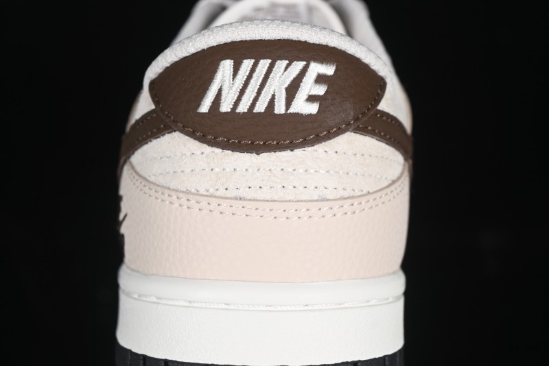 Nike SB Dunk Low Burberry Collaboration Patch Brown Swoosh Anniversary Custom Low-Top Casual Skate Shoes - DJ2024-088