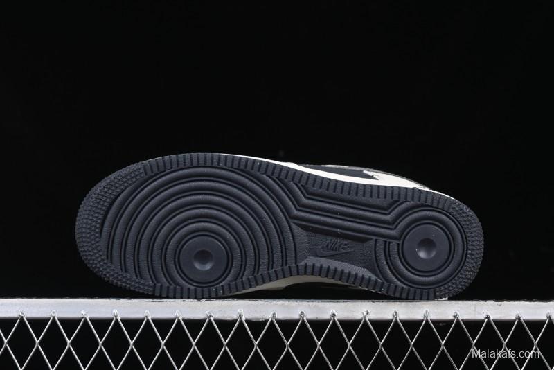 Nike Air Force 1 '07 Low Stussy Collaboration - Light Grey Triple Swoosh Low-Top Casual Sneakers - KK1988-037