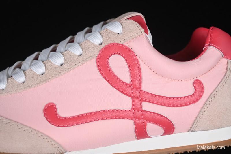 Loewe Ballet Runner 2.0 Sneakers Retro Style Lightweight Casual Sports Shoes - Pink Rose