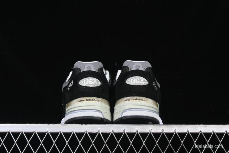 New Balance Made In USA M993 Series Classic Retro Casual Running Shoes - MR993BK