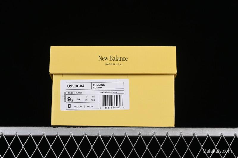 New Balance 990 Series Premium Made in USA Retro Casual Running Shoes - U990GB4