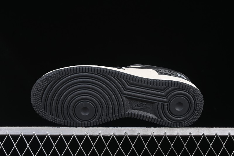 Nike Air Force 1 '07 Low MLB Collaboration Dark Checkered Beige Low-Top Casual Sneakers - DF0188-038