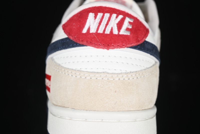 Nike SB Dunk Low Supreme Collaboration - Cream Coffee Anniversary High-End Custom Low-Top Casual Skate Shoes - AG3702-850