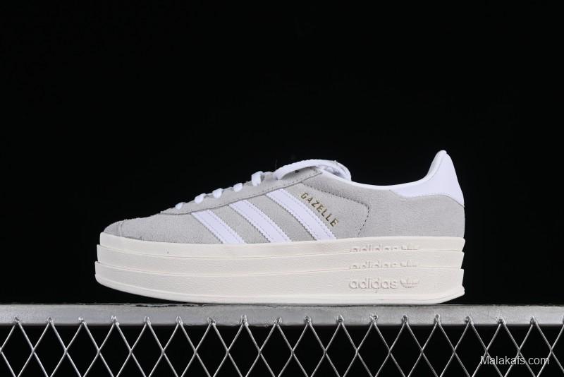 Adidas Originals Gazelle Bold HQ6893 Low-Top Sneakers with Thick Sole for Casual Wear, Slip-Resistant and Durable