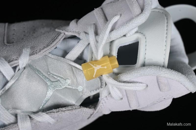 Nike Air Jordan 6 Retro Paris Olympics Sneakers with Metallic Gold Accents - DQ4914-074