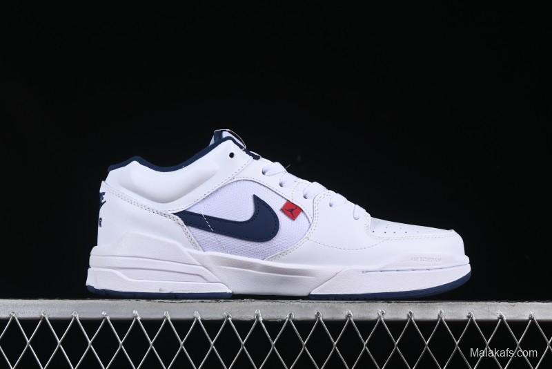 Nike Air Jordan Stadium 90 AJ Casual Sneakers with Midfoot Mesh Panels and Shark Tooth Design - HJ4406-100