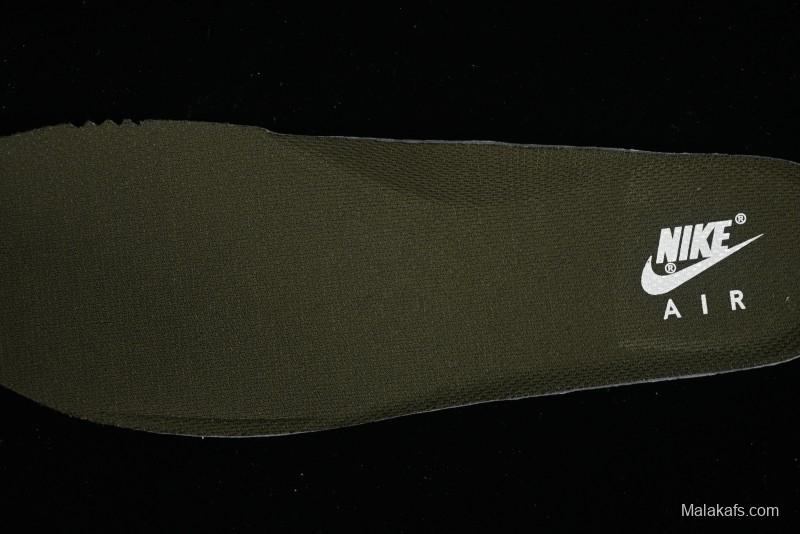 Nike Air Force 1 '07 Low Casual Sneakers in White Green Colorway - CQ5059-110