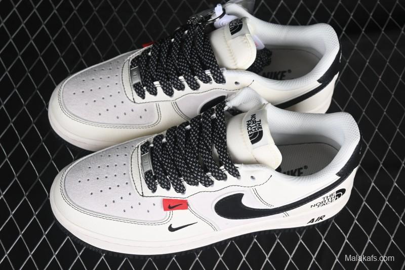 Nike Air Force 1'07 Low The North Face Collaboration Beige Black Red Label Casual Sneakers - BB7518-010