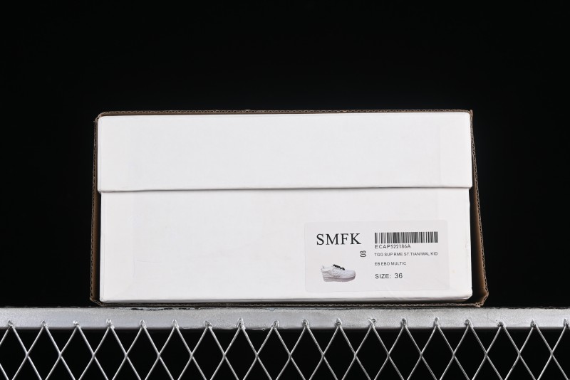 SMFK Comfortable Chunky Sole White Sneakers - T.D4