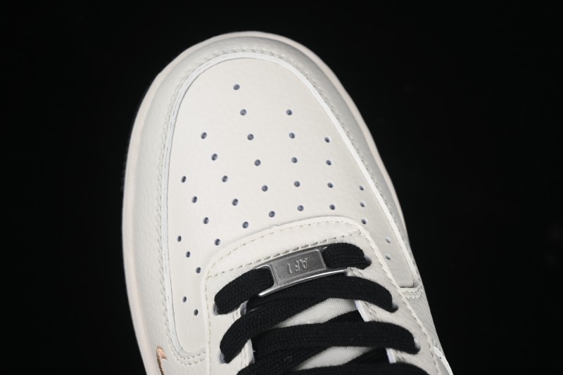 Nike Air Force 1 '07 Low Stussy Collaboration Rose Gold Embroidery Low-Top Casual Sneakers - XZ6188-720