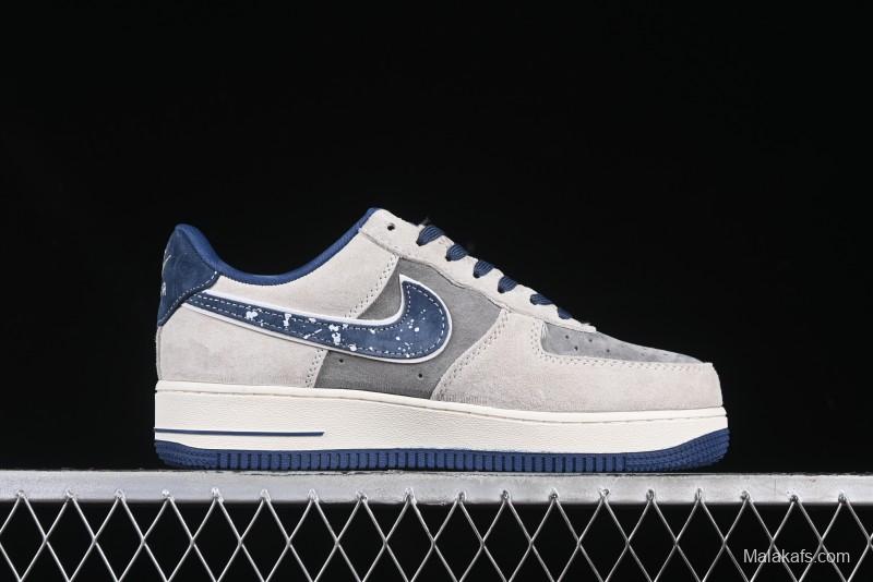 Nike Air Force 1 '07 Low Collaboration with Violent Bear - Snow Grey Pigskin Edition - KK1988-053