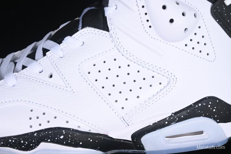 Nike Air Jordan 6 Retro White And Black Basketball Shoes - CT8529-112