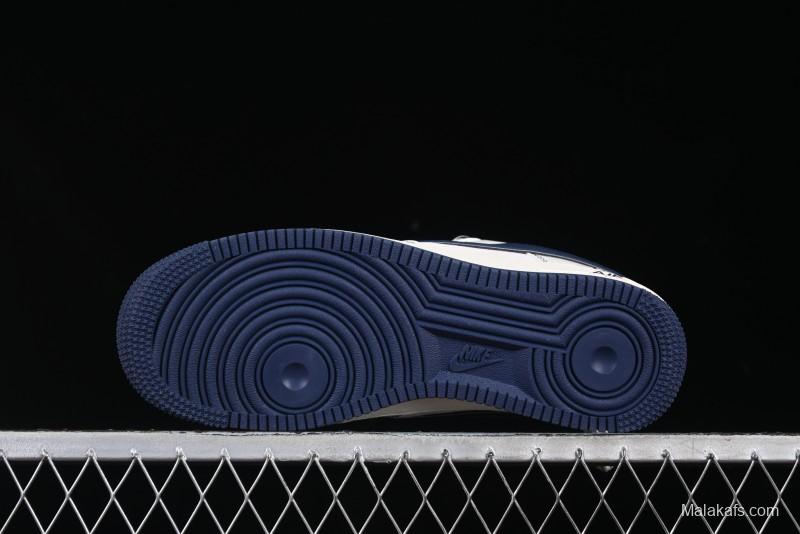 Nike Air Force 1 '07 Low Supreme Collaboration Navy Blue Line Low-Top Casual Sneakers - XZ6188-019