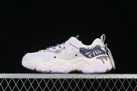 Fila Fusion Retro Mars Running Shoes with Lace-Up Design and Cushioned Sole - F12W432101FGO