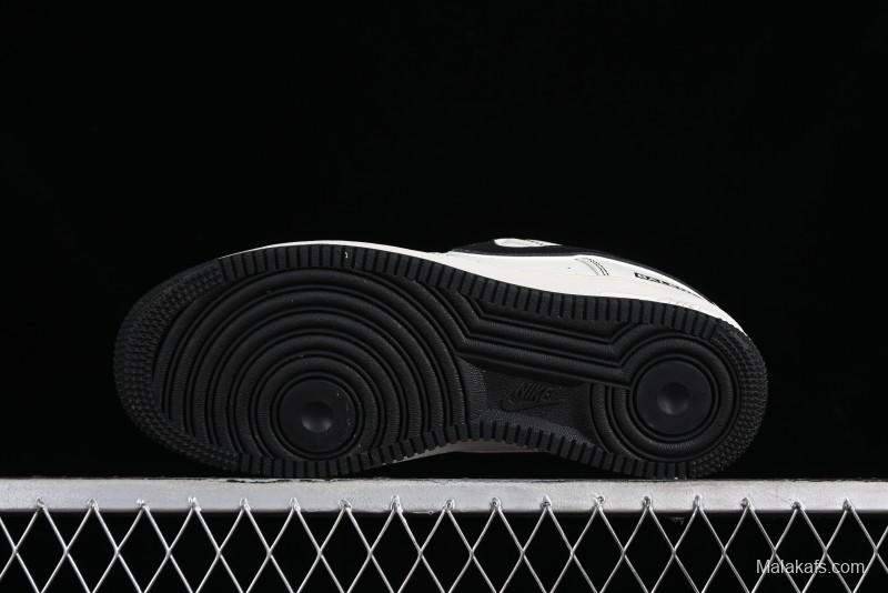 Balenciaga x Nike Air Force 1 '07 Low Triple Swoosh Beige Black Casual Shoes - FR0538-090