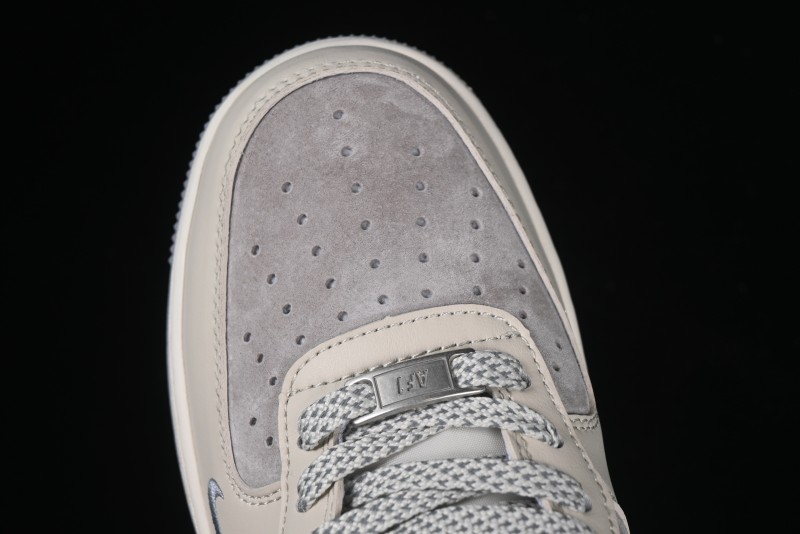 Nike Air Force 1 '07 Low The North Face Collaboration Patchwork Pigskin Red Tail Casual Sneakers - XZ6188-649