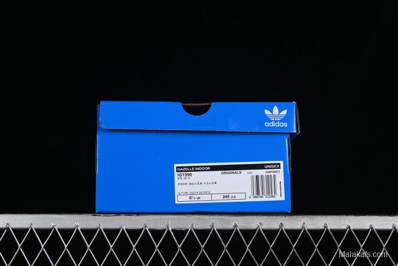 Adidas Originals Gazelle Indoor Retro Casual Slip-Resistant Wear-Resistant Low-Top Sneakers - IG1596