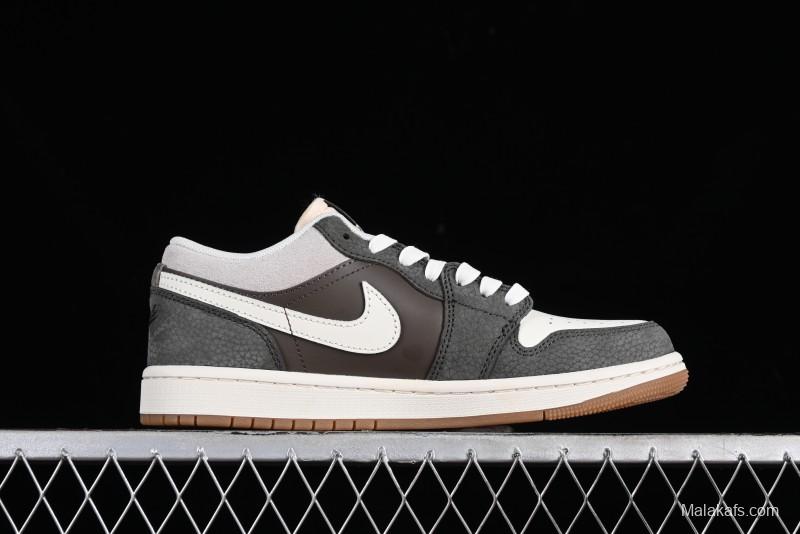Nike Air Jordan 1 Low "Snkrs Day" Casual Sneakers with Grey Toe Design - FD0399-004