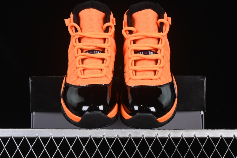 Nike Air Jordan 11 Retro High Top Basketball Shoes in Black/Orange - CT8012-800