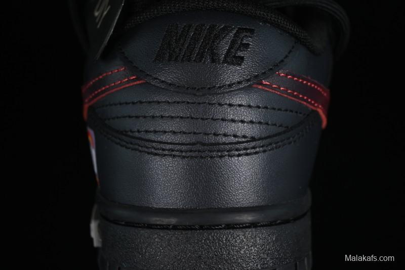 Nike Dunk Low Panda Prank Universe Exploration - Boundless Abyss Cool Black SB Strap Low Top Casual Skate Shoes - DV0831-002