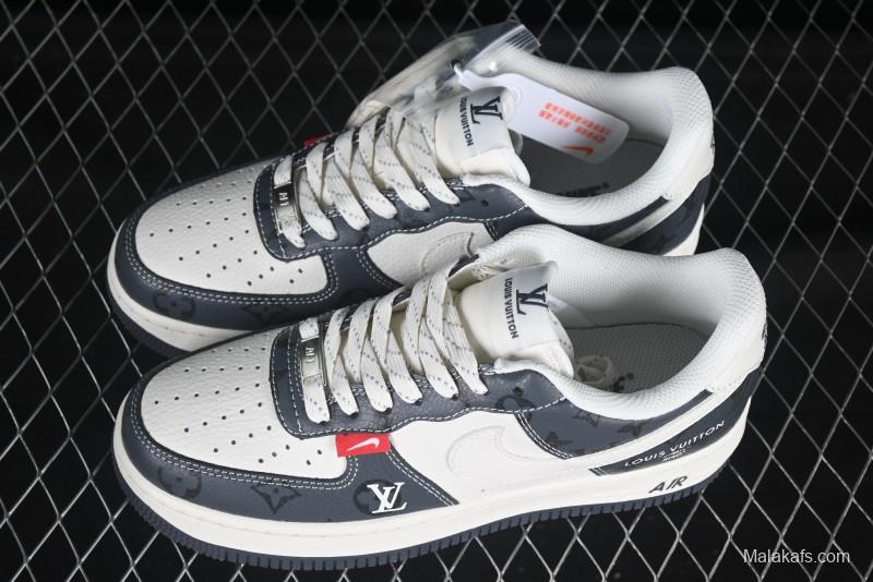 Nike Air Force 1 '07 Low LV Collaboration Beige Print Casual Sneakers - CS5288-002