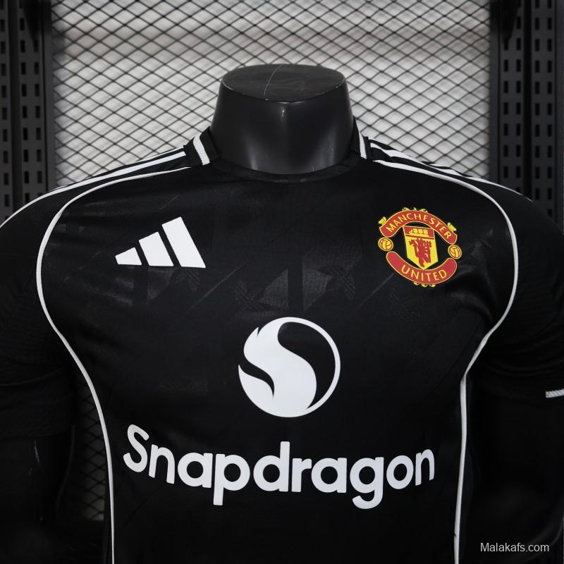 Player Version 25/26 Manchester United  Black Special Jersey
