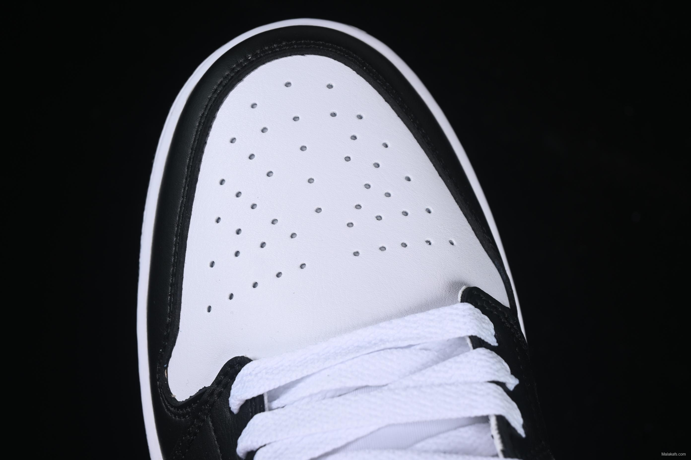 Nike Air Jordan 1 Low AJ1 Casual Sneakers in Black White Pink - 553558-165