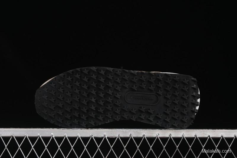 Golden Goose Marathon White Black Gold Comfortable Low-Top Lifestyle Sneakers - H8D4