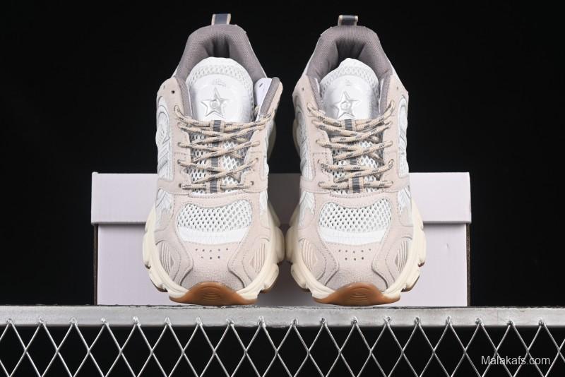 Dior Chrono Round Toe Lace-Up Lifestyle Casual Running Sneakers - 24W Beige