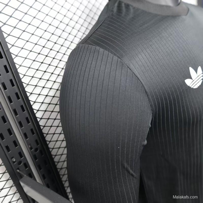 Player Version 2025 Germany Black 125Th Anniversary Long Sleeve Jersey