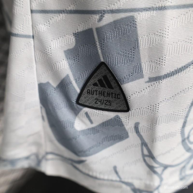 Player Version 2025 Japan White with One Piece Gear 5 Design Jersey