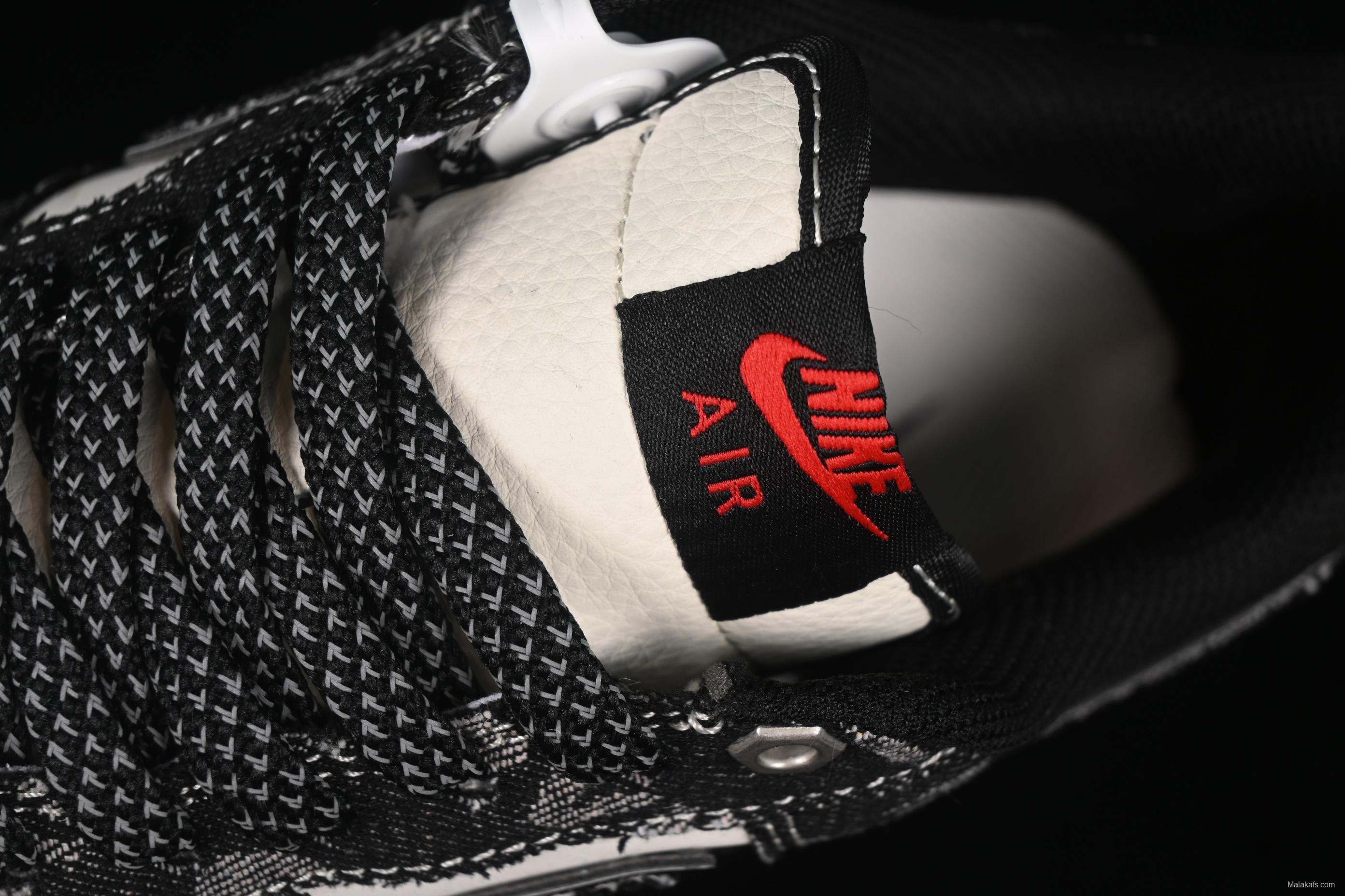 Nike Air Force 1 '07 Low Levi's Collaboration Dual-Tone Black Denim Casual Sneakers - YX5066-312