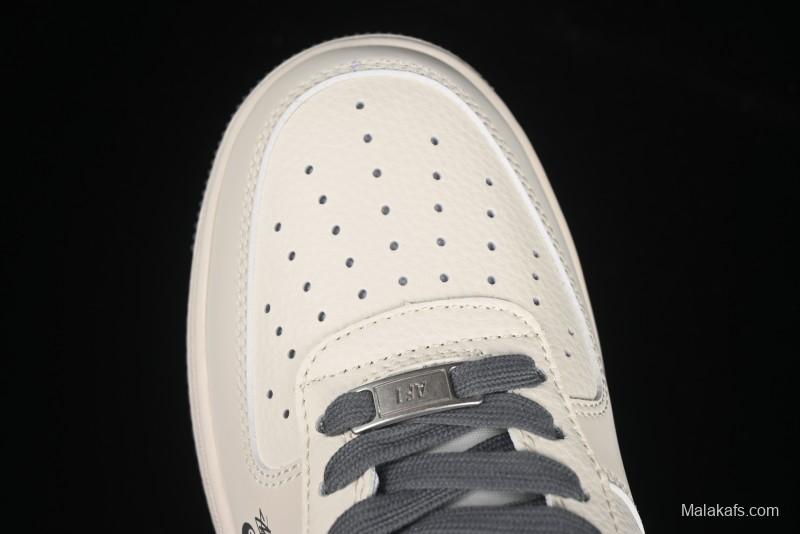 Nike Air Force 1 '07 Low Stussy Collaboration Render Red Swoosh Casual Sneakers - XS1958-573