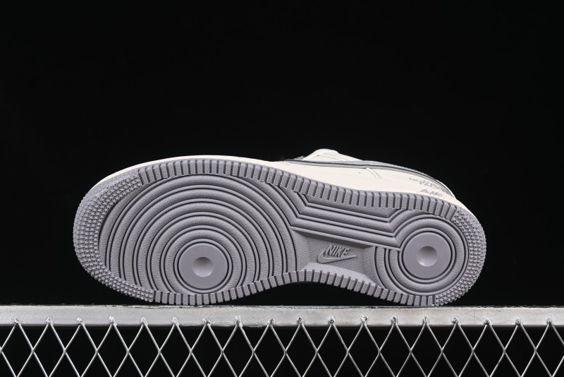 Nike Air Force 1 '07 Low The North Face x CDG Light Grey Swoosh Casual Sneakers - HH7518-052
