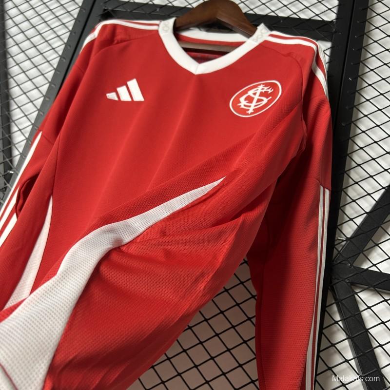 25/26 Long Sleeve Brazil SC Internacional Home Jersey