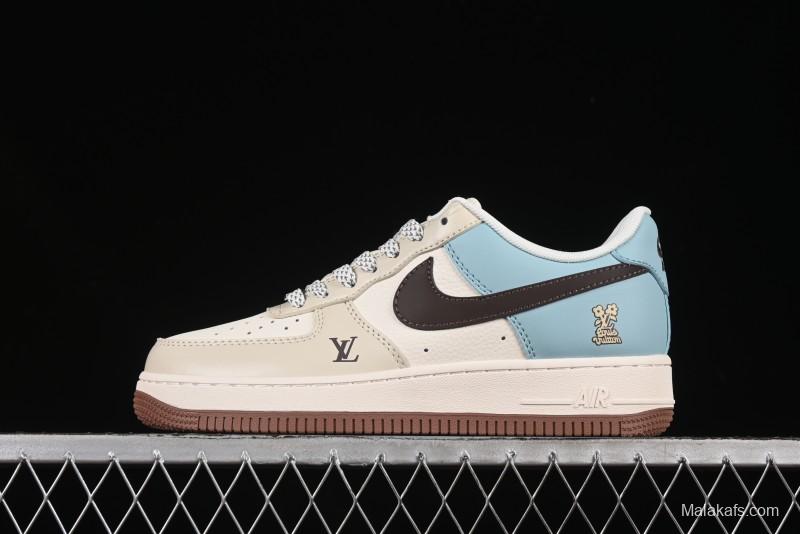 Nike Air Force 1 '07 Low LV Collaboration Summer Blue Casual Sneakers - JJ2508-702