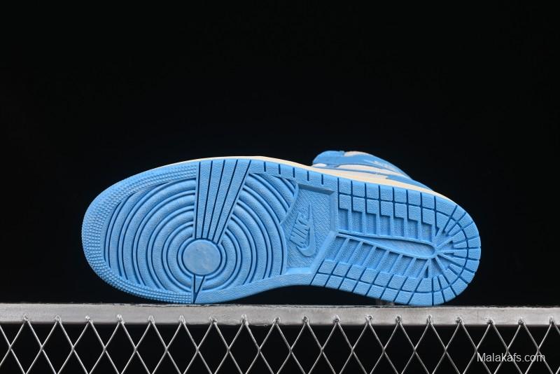 Nike Air Jordan 1 High OG "UNC Reimagined" Retro Basketball Shoes - DZ5485-402