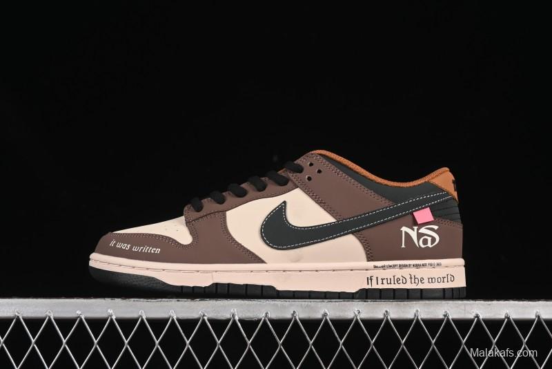 Nike SB Dunk Low Black Brown Low-Top Casual Skateboarding Shoes - MU0232-370