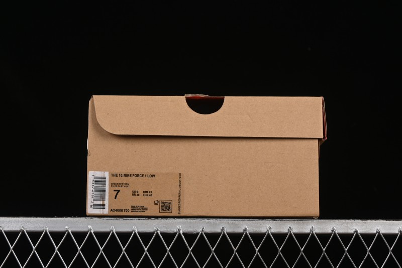 Nike Off White x Air Force 1 Low OW Collaboration Transparent Yellow Sneakers - AO4606-700