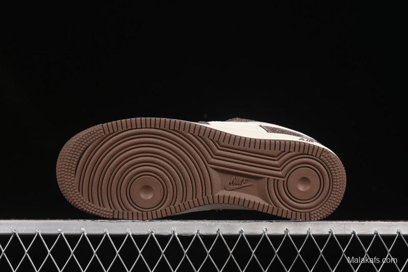 Nike Air Force 1 '07 Low LV Collaboration Beige Grid Casual Sneakers - XS1958-552